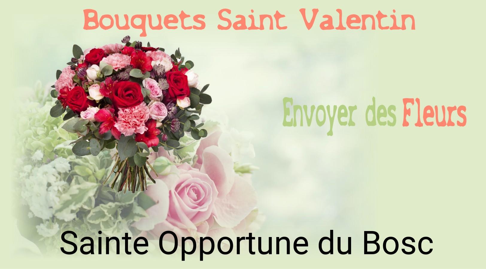 Roses de Saint-Valentin livrées à Sainte-Opportune-du-Bosc